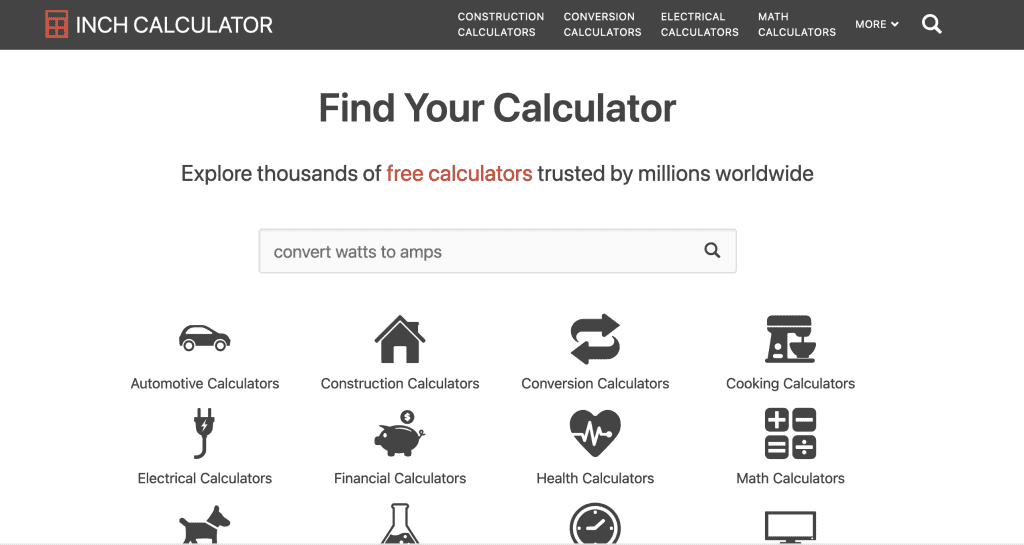 Inch Calculator screenshot