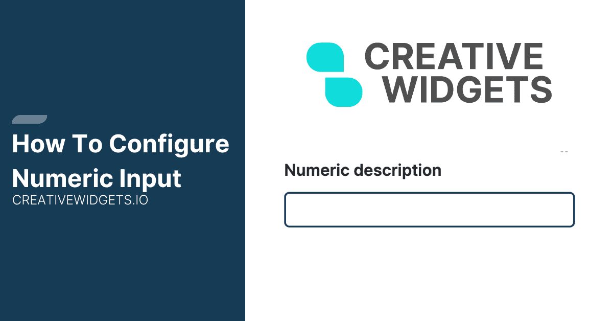 Numeric input featured image
