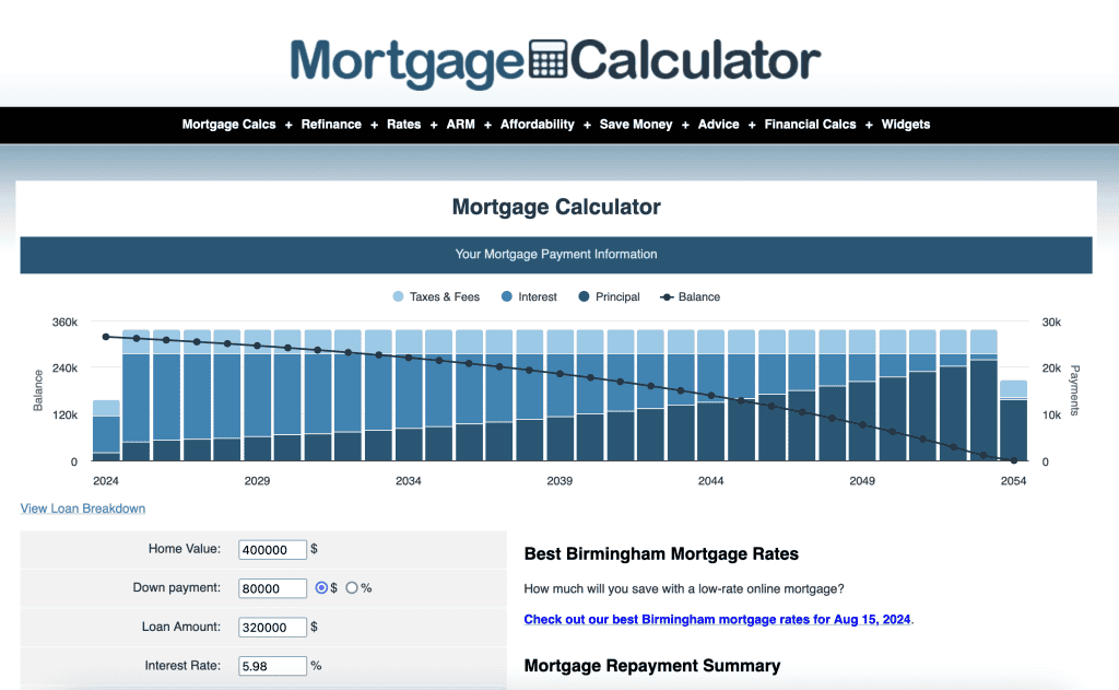 MortgageCalculator screenshot