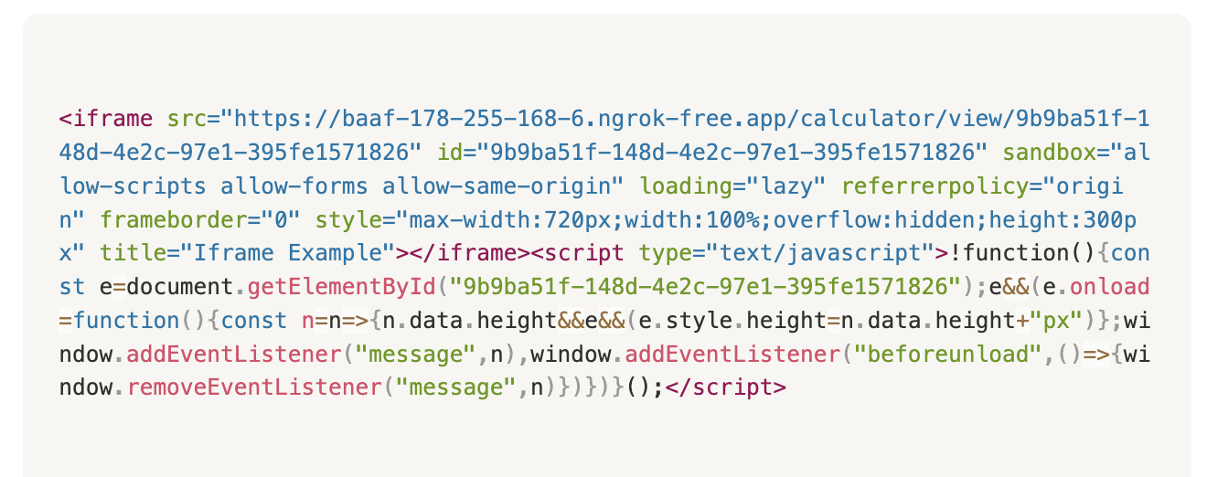 Notion HTML code preview