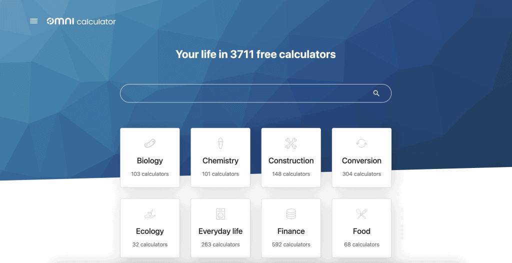 Omni Calculator screenshot