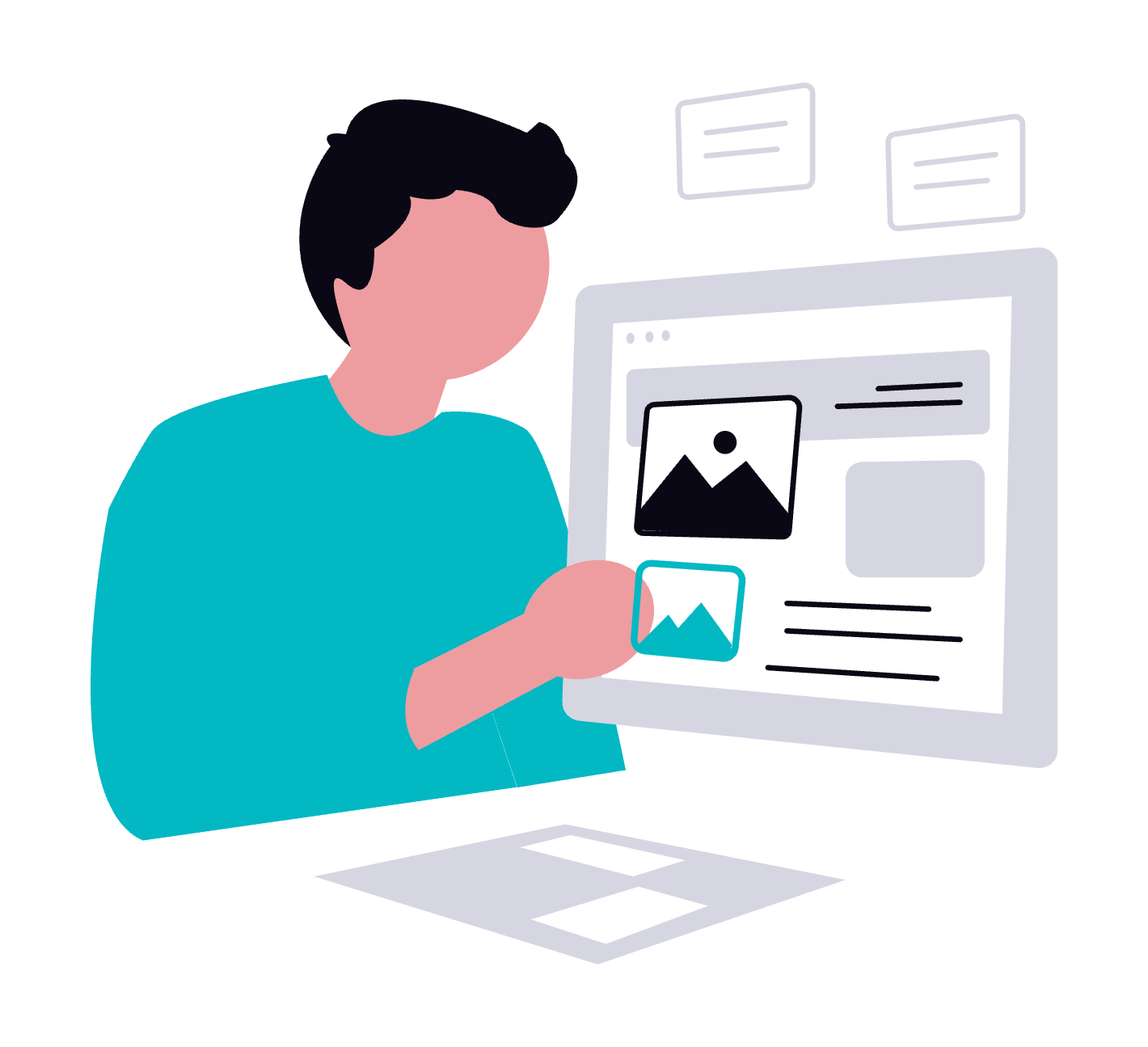 Simple drag and drop calculator interface