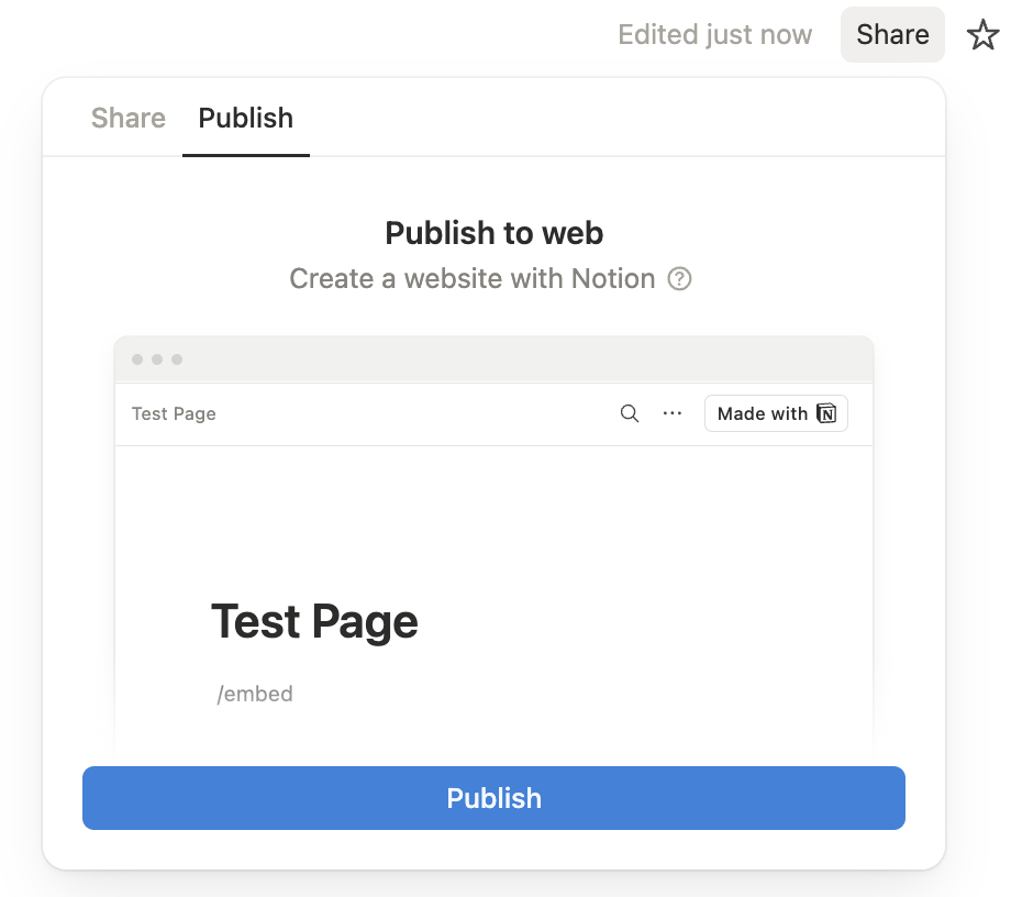 Notion workspace with client-facing calculator tools